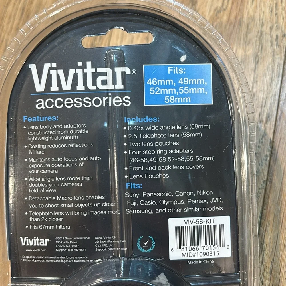 New Vivitar digital lens set